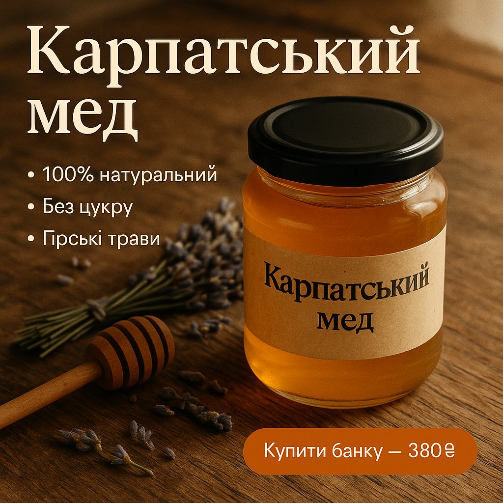 Photofy · карпатський мед marketplace